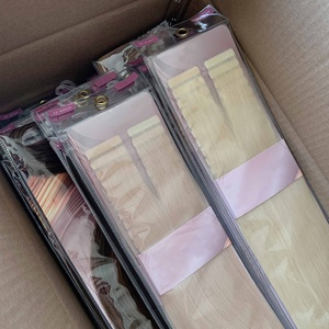 2025 Hot thiết kế mới sản xuất bán buôn chưa qua chế biến Remy nguyên Trinh Nữ Nga tóc con người bán vô hình băng trong phần mở rộng tóc - Product Image 1