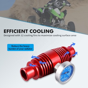 NICECNC Radiator in Line <strong>Water</strong> <strong>Temperature</strong> <strong>Gauge</strong> Cooler for Yamaha YFZ450R/SE 2009-2015 2016-2020 2021 2022 2023 - Product Image 4