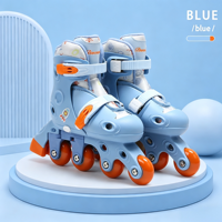 Patins à roulettes réglables haute performance pour enfants, en PU TPR ABEC-7, pour garçons et filles, avec design lumineux