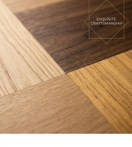 Parquet contrecollé <span class=keywords><strong>en</strong></span> bois massif multi-couches 3 lames Chêne Noyer <span class=keywords><strong>Teck</strong></span>, motif Versailles Chantilly Mansion Weave - Product Image 3