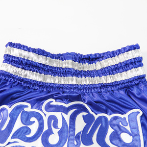 Quần short bóng rổ nam in logo tùy chỉnh 2025, thiết kế mới thời trang màu xanh dương hoặc đen, kiểu quần áo võ thuật, loại quần áo tập boxing - Product Image 2