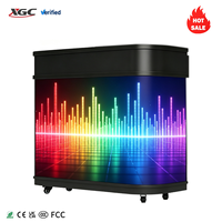 Écran LED portable en U pour DJ, table de réception, écran de location personnalisé, luminosité 600 cd, pour mariage et festival de musique