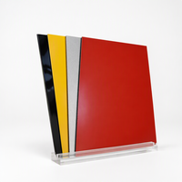 Revêtement mural ignifuge moderne et durable, panneau composite en aluminium ACP, épaisseur 2 mm/3 mm/4 mm, taille 1220x2440 mm, utilisation en extérieur