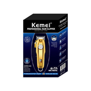 เครื่องตัดผมไฟฟ้า Kemei รุ่น KM-1986PG แบบชาร์จไฟได้ พอร์ต USB ตัวเครื่องโลหะ หน้าจอดิจิตอล ความเร็ว 7000-9000 รอบต่อนาที กำลังแรง - Product Image 2