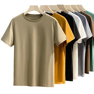 T-shirt personnalisé pour <span class=keywords><strong>homme</strong></span> à manches courtes en coton Pima mercerisé Supima 250-300 g/m² en maille interlock – Couleur unie Printemps/Été - Product Image 5