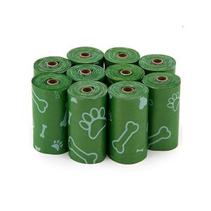 Sacs à déjections canines de haute qualité, anti-fuites, avec distributeur, biodégradables, pour chiens - Product Image 4
