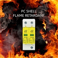 Parafoudre AC 2P 385V Type 2 SPD 40kA, dispositif de protection contre les surtensions sur rail DIN pour système d'onduleur solaire
