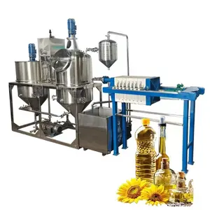 Peanut Sunflower Palm Refined Edible Cooking Oil Refining Machine Equipment Transformer for Sale