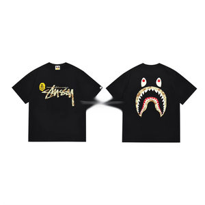 Camiseta de Diseñador de Moda al por Mayor, Nueva Colección, de Alta Calidad, para Hombre, Estilo Moderno, Holgada, Estampada, Estilo Bapees, Informal, Deportiva - Product Image 4