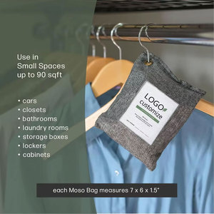 Assorbitori di Odori Ecologici al Carbone Attivo, Confezione da 6, Deodorante Naturale per Scarpe, Sacchetti Purificatori d'Aria al Carbone di Bambù, 80%+ Umidità - Product Image 4