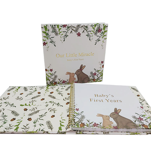 Stampato personalizzato bambino ricordo Album fotografico libro <span class=keywords><strong>di</strong></span> ritagli a spirale rilegato diario pietra miliare per la <span class=keywords><strong>memoria</strong></span> <span class=keywords><strong>di</strong></span> nascita per i ragazzi e le ragazze - Product Image 1