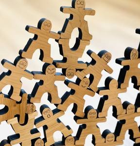 ของเล่นไม้ซ้อนแบบปรับแต่งได้ OEM & ODM สำหรับเด็กเล่นเกมบนพื้นประสานดวงตาสำหรับเด็ก - Product Image 4