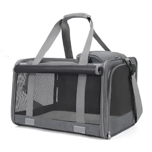 High Quality Outdoor Travel Oxford Large Size Breathable Portable Cat Dog Pet Carrier