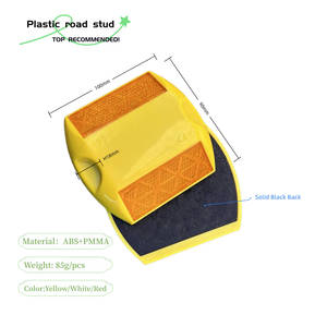 Dissuasore Stradale Riflettente in Plastica ABS Certificato CE, Catarifrangente a Occhio di Gatto, Segnalatore Stradale Rialzato, Tacha Vial Riflettente - Product Image 2