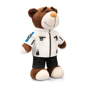 Figura de oso de peluche de motocicleta, estilo Guay, precio barato