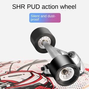 Monopatín de Cuatro Ruedas de Aleación de Aluminio con una Sola Barra Oscilante, Diseño Curvo, para Principiantes, Suministro Directo de Fábrica, Zhejiang - Product Image 2