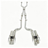 UML pour Lexus pour 5.0L, tuyau en X poli miroir de 1,5 mm d'épaisseur, échappement sport en acier inoxydable 304 avec soupape, silencieux Valvetronic Catback