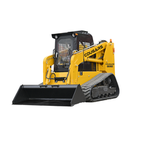 Mini-chargeuse sur chenilles Cougars Cg102 avec moteur Yanmar, système entièrement hydraulique pour la construction et l'agriculture