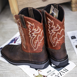 Botas Vaqueras Goodyear <span class=keywords><strong>para</strong></span> <span class=keywords><strong>Hombre</strong></span>, Hechas a Medida en Fábrica, de Cuero Vacuno de Primera Calidad, Diseño Mexicano y Estadounidense - Product Image 2