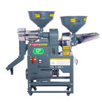 Machine à moudre le riz et le maïs multifonctionnelle DAWN AGRO avec système de broyage des sonnets pour le traitement des céréales, capacité de 250-300 kg de riz