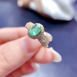 Bague en argent 925 avec émeraude naturelle pour annonce de fiançailles – Nouveau chapitre de joaillerie fine – Cadeau pour elle - Product Image 5