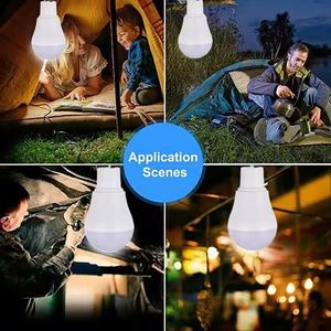 Lampe solaire LED d'urgence pour le camping, ampoule suspendue, 200lm, rechargeable, lampe d'énergie extérieure, étanche, randonnée, escalade - Product Image 3