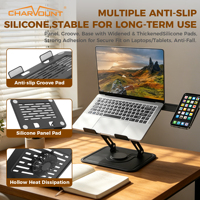 Support de bureau ergonomique rotatif à 360 degrés Charmount de haute qualité pour ordinateur portable