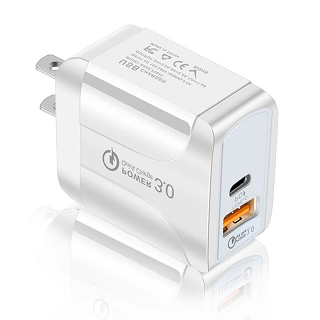 Hot Sale Type C QC3.0 USB Mobile Phone Cell Phone Wall Charger Aapater PD18W Fast Charge