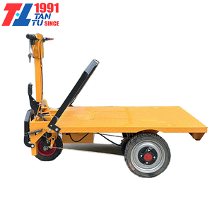 Elektrischer Edelstahl-Plattformwagen, Tragbarer Lagerhaus-Handwagen, Flachbett-Transportwagen für Schwerlast, Leistungsstark, OEM - Product Image 3