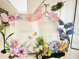 Flores de decoración gigantes artificiales personalizadas, para deshierbe, biblioteca, librería, decoración de escenario, decoración de eventos - Product Image 5