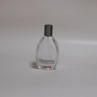 Nouveau produit : Flacon de parfum en verre avec fenêtre d'étiquetage rectangulaire sur le dessous, 30 ml, 50 ml, 100 ml, avec bouchons en aluminium