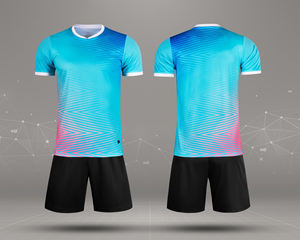 100% Polyester Stoff Fußball uniform Sublimation Transfer druck für Männer und Frauen Uniform - Product Image 3