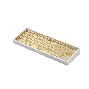 Kit DIY Kustom 60% Penstabil Pelat Keyboard Bingkai Casing Aluminium Sarung Pelat Keyboard Mekanis