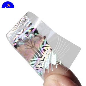 2022新しいスタイルのウォッシュアルミニウム偽造防止ラベルホログラム、ウォッシングアルミニウムキネティックムーブメントホログラム - Product Image 1