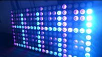 5X5 25 pièces 10W RGB 3in1 mélange couleur LED matrice Blinder lumière DMX Blinder fond scène lumière