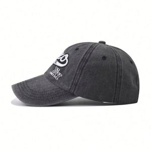 2025 New Sporty Outdoor Four Seasons Baseball <b>Cap</b> Washed Cotton Custom <b>NY</b> 3D Embroidered Men Women Baseball <b>Cap</b> - Product Image 5