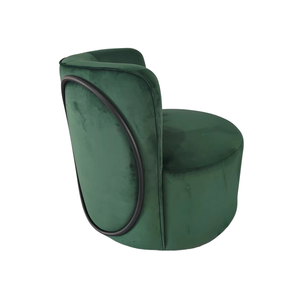 Mobili per Hotel in velluto verde, sedia imbottita, seduta da caffè, poltrona da divano - Product Image 2