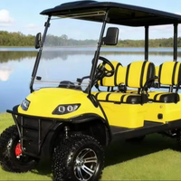 Carrito de Golf Eléctrico de 4 Plazas Todoterreno con Batería y Motor AC para Resort, Villa o Zona Turística