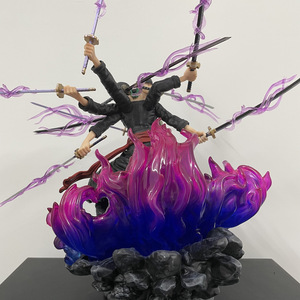 Modèles PVC Anime XinS Version <span class=keywords><strong>One</strong></span> Pieces <span class=keywords><strong>Wano</strong></span> Asura VS Kaido Roronoa Zoro <span class=keywords><strong>Figurine</strong></span> 23x21.5x29CM Boîte Couleur - Product Image 4