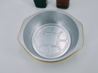 Barquettes en aluminium à parois lisses avec poignée et couvercle hermétique pour aliments chauds et froids, préparation de repas à emporter et stockage