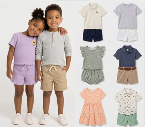 Ropa de Verano Suave y Agradable para la Piel de los Niños, Envío en Caja Mixta, Mezcla Aleatoria, La Mejor Opción para Reabastecimiento Minorista - Product Image 1