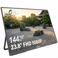 Monitor Portátil Innoview IPS de 23.8 Pulgadas, 144Hz, 100% sRGB, con Tipo C y HDMI para Laptop y Escritorio, Alta Frecuencia de Actualización