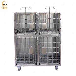 YIKE – Cages professionnelles pour animaux domestiques, hôpitaux, vétérinaires, caisses modulaires en acier inoxydable, <span class=keywords><strong>Cage</strong></span> pour chiens - Product Image 2