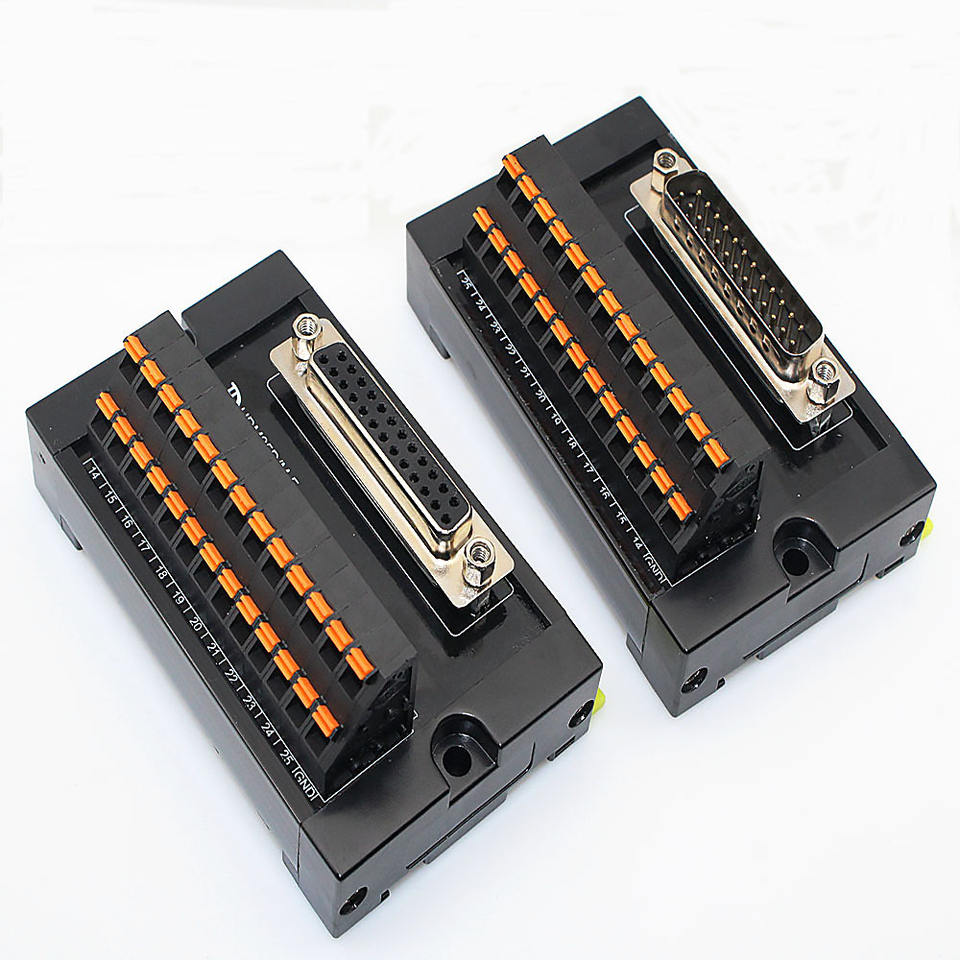 DB25 D-Sub DIN Rail Mount Interface Module - Customizable