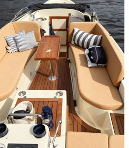 เบาะรองนั่งเรือยอชท์สุดหรู ผ้าโพลีเอสเตอร์ 100% กันน้ำ ระบายอากาศ แบบเย็บลาย  พร้อมปลอกถอดซักได้ สำหรับเบาะรถยนต์ - Product Image 1