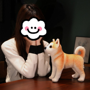 Vente chaude Mignon Chiot Doux En Peluche Jouet Simulation Mignon <span class=keywords><strong>Akita</strong></span> Rovina Animal Chien Poupée En Peluche Réalité Rempli Chien Jouet - Product Image 6