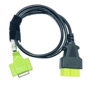 Arnés abierto OBD2 de 16 Pines de alta calidad, diseño personalizado, conector de cable automotriz verde, máquinas electrónicas de rosca externa interna