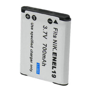 Batterie Li-ion rechargeable EN-EL19 3.7V 700mAh pour appareils photo numériques <span class=keywords><strong>Nikon</strong></span>, haute capacité - Product Image 2