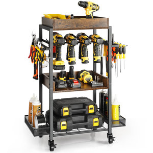 Organisateur d'outils électriques en métal personnalisé, étagère de rangement multifonctionnelle pour garage avec étagère de présentation directement en usine - Product Image 1