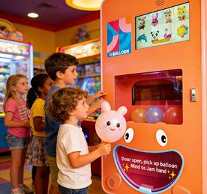 Distributeur automatique de ballons 24h/<span class=keywords><strong>24</strong></span> NAUGHTY DOG, sans surveillance, acceptant plusieurs modes de paiement, haute rentabilité, fonctionnant à pièces, pour intérieur et extérieur - Product Image 1